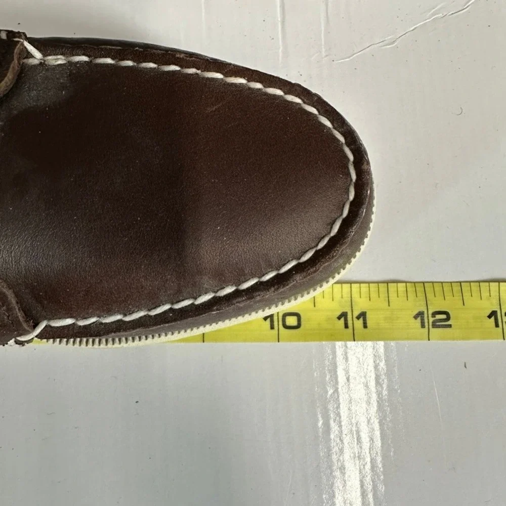 NWOB Sperry Top-Sider Authentic Original Brown Leather Boat Shoes Mens Deck Sz 9